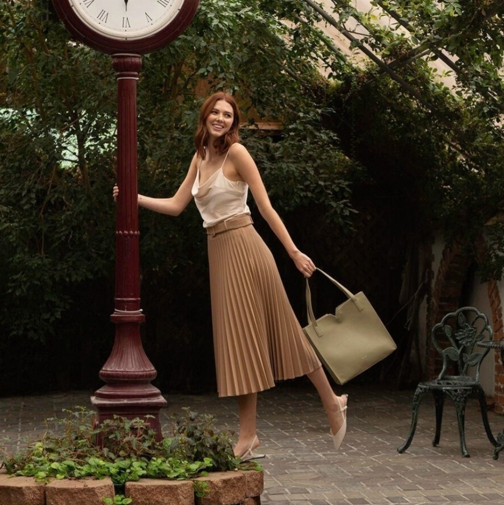 Pixie Mood Alicia Mini Tote Bag In Sage Nwt